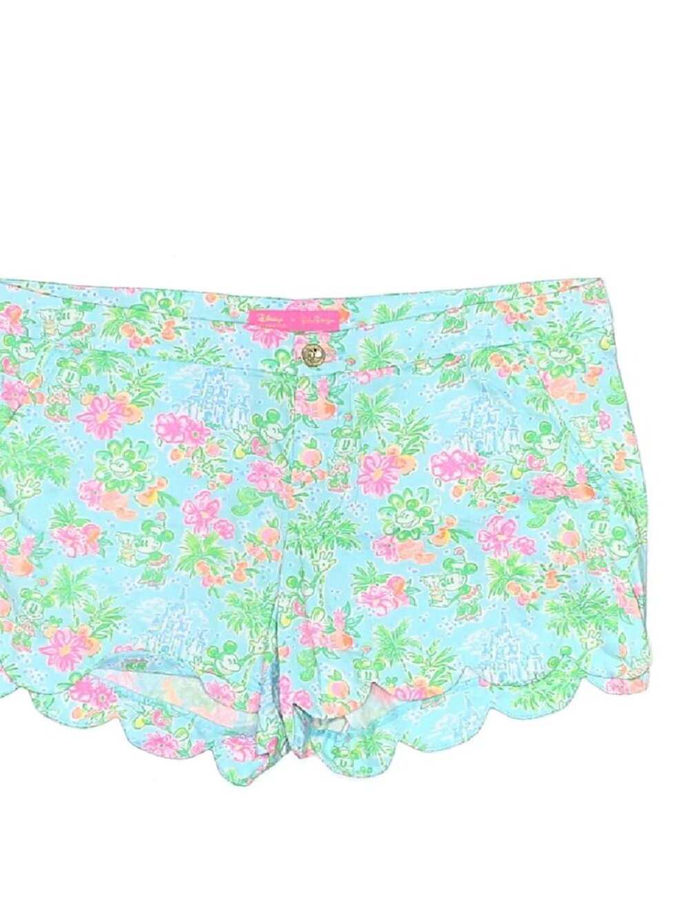 Lilly Pulitzer Size 14 Disney Scalloped Shorts 💚 - Picture 2 of 5